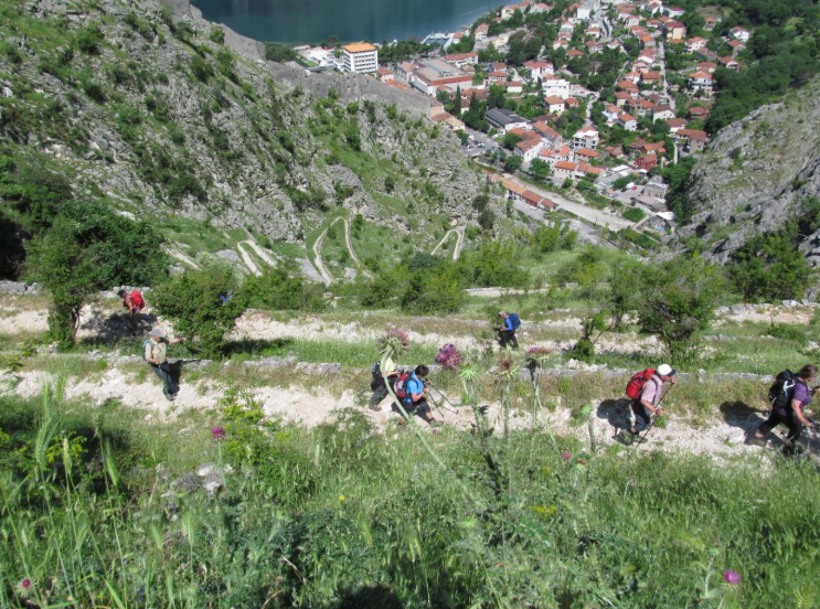 The mountain village of Njeguši in Montenegro